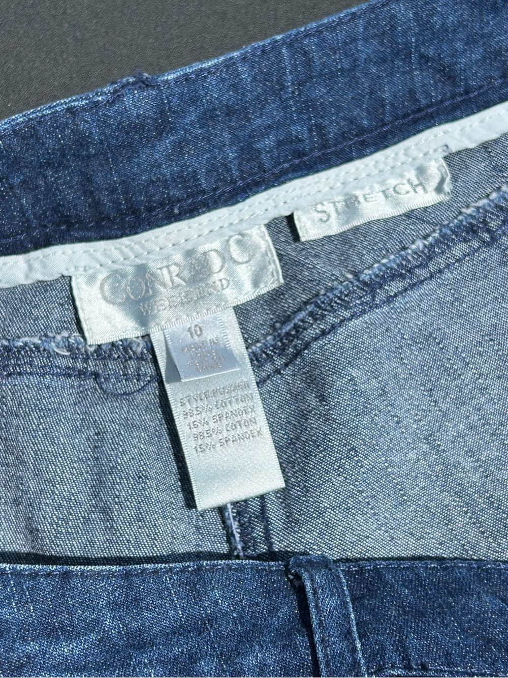 Women’s Blue Straight Leg Jeans with Bead Embellishment - Picture 7 of 13